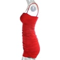 thumbnail image 3 of Vestido de verano sin mangas con cuello barco para mujer, vestido ajustado para club nocturno, rojo, L Eigraketly AP1098-11B, 3 of 7