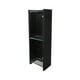 thumbnail image 1 of Mueble BOTIQUIN Gravita NEGRO CON REPISAS DE CRISTAL MDF 70cm alto 24cm largo 15cm fondo, 1 of 6