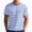 Blue, variant on longantii Mens Short Sleeve T-Shirts Striped Casual Crewneck Basic Shirt Color Block Stretch Summer Beach Tees