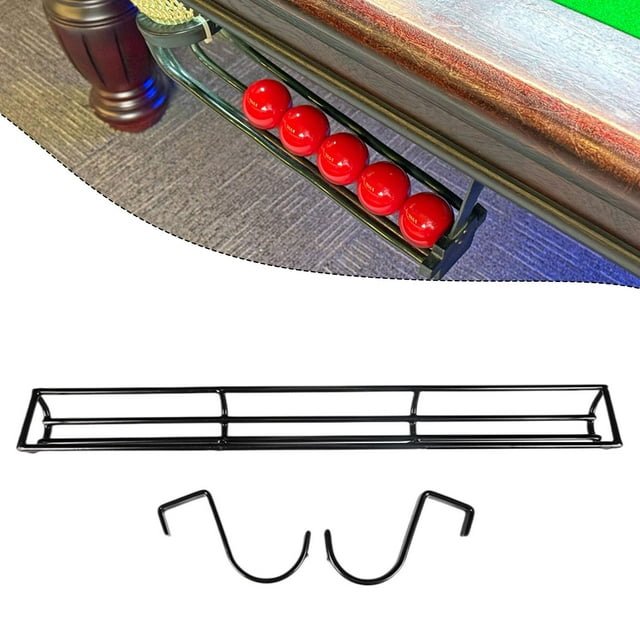 Riel deslizante para mesa de billar, accesorios de billar, riel de caída de bolas, fácil instalación, rieles deslizantes para troneras de billar, piez Negro