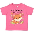 thumbnail image 3 of Inktastic My Granny Loves Me- Little Fox Boys or Girls Toddler T-Shirt, 3 of 5