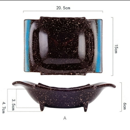 

New creative ceramic irregular plate simple and personal snack plate sushi vinegar soy sauce dish kitchen porcelain plate