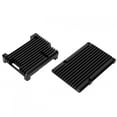 thumbnail image 3 of Wchiuoe Motherboard Cooling Shell Box Set Black Aluminum Alloy Fit For Raspberry Pi 3rd Model B 2b/3b+ Heat Dissipation Shell Black Without Fan, 3 of 8