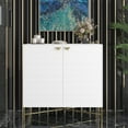thumbnail image 3 of Boyel Living 2 Door Sideboard Storage Cabinet, Modern White Buffet Cabinet Cupboard for Kitchen Dining Room Living Entryway, 3 of 10