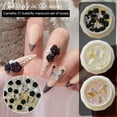 thumbnail image 2 of huanledash 1 Set Nail Camellia Charm Shiny Visual Effect Three-dimensional High Gloss DIY Sparkling Camellia False Pearl Nail Art Decor Manicurist Supply, 2 of 8