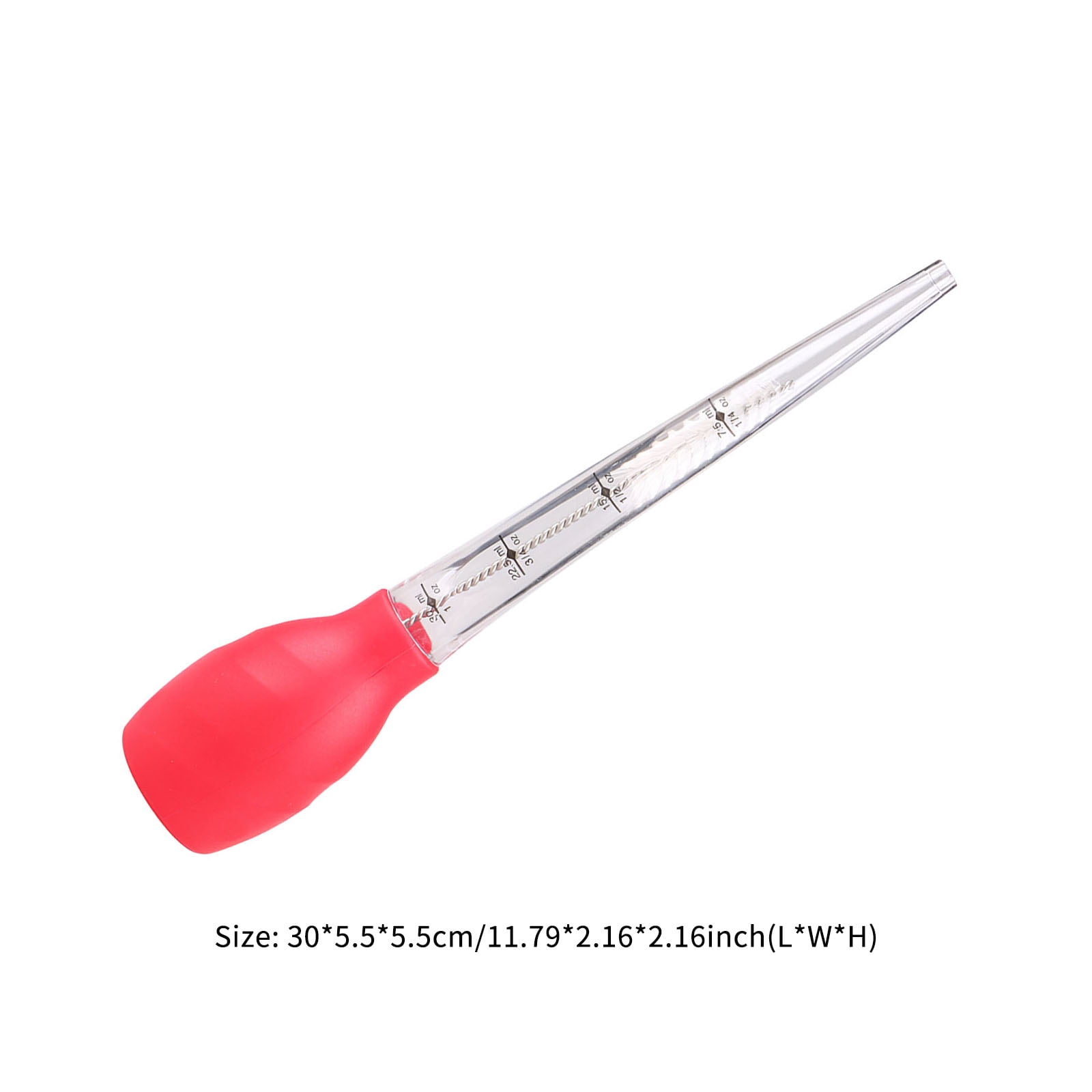 Sauce Oil   Pipette Portable Turkey Cooking Barbecue Tool with Cleaning Brush Dropper Silicone  Pump Pipe with Scale for Home and Kitchen
