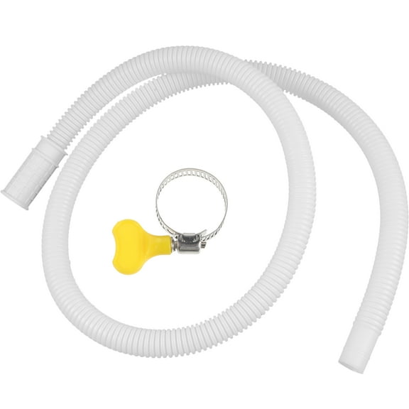 BESTOYARD Drain Hose for AC Corrugated Interface White 1Set