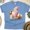 CarolinaBlue, variant on Happy Christmas T-Shirt | Cute Snowman in Mug Holiday Graphic Tee, White, Size S