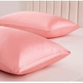 thumbnail image 3 of 2-Pack Satin Pillowcases for Hair and Skin,Satin Pillow Covers with Envelope Closure, 3 of 8