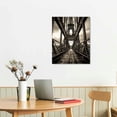 thumbnail image 2 of Canvas Wall Art - Paris Eiffel Tower from . in Black and White - Modern Home Art Stretched and Framed Ready to Hang, 2 of 4