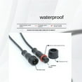 thumbnail image 4 of Waterproof Plug Black Cable 20CM IP67 Male to Female Led Connector 2Pin 3Pin 4Pin Jack Waterproof Wire Led Connector LED Light Strips 4PIN, 4 of 7