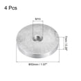 thumbnail image 2 of Unique Bargains M10 Thread 50mm Diameter Round Shape Aluminum Disc Hardware 4pack Aluminum Circle Disc Glass Top Adapter for Glass Table, 2 of 5