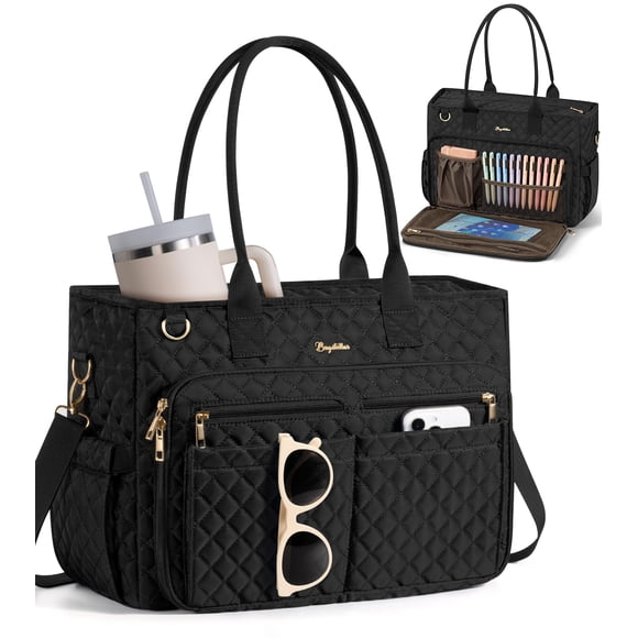 Bolso Tote para Profesores Bagstellar 42x15x30 cm con Compartimento para Laptop y Porta Vaso