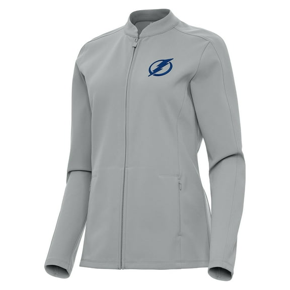 Women's Antigua  Gray Tampa Bay Lightning Regard Full-Zip Jacket