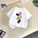 thumbnail image 3 of Linda camiseta de algodón de verano para niños de Minnie, linda camiseta de cuello redondo informal de moda para niños y niñas con dibujos animados de Disney, ropa para niños, 3 of 5