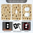 thumbnail image 3 of Light Switch Cover Switch Plate Outlet Cover Plug Cover for Electrical Toggle Switch Bees and Flowers Pattern, 3 of 6