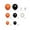 As shown, variant on Halloween Party Balloon Set 148Pcs Orange Black Balloons With Ribbon Glue Dots For Indoor Outdoor Party Decorations
