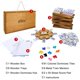 thumbnail image 2 of Juego de dominó Mexican Train Offelec Double 12 con 8 soportes, 2 of 8