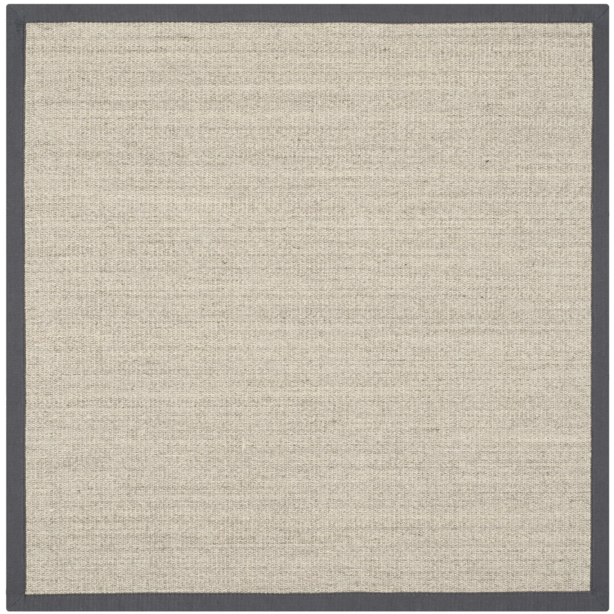 SAFAVIEH Natural Fiber Forrester Border Sisal Area Rug, Marble/Grey, 9' x 12'