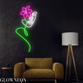 thumbnail image 4 of Glowneon Girl Face Flower Neon Sign, Abstract Girl Woman Led Sign, 4 of 5