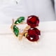thumbnail image 5 of Ganfancp Cristal Che-Rry Broche Generoso Versátil Ropa Fiesta Cena Fiesta Baile Actuación Ofertas de La Semana Broche X1, 5 of 7