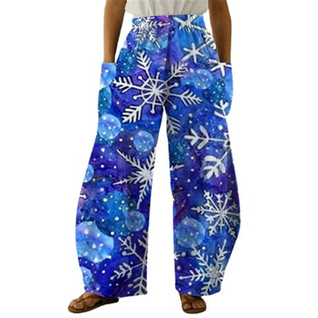 

Womens Christmas Joggers Fluffy Pajama Pants Fluffy Pajama Pants For Women M 2