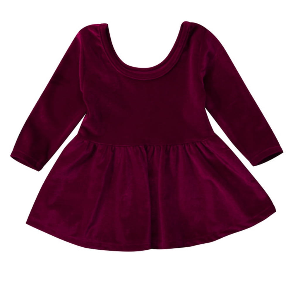 red velvet pleated dress