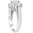 thumbnail image 3 of Pompeii 3ct Three Stone Diamond Engagement Ring 14K White Gold (G/H,I1), 3 of 4