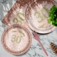 thumbnail image 2 of Jestar 30th Birthday Party Supplies Plates and Napkins Sets, 96 Pieces, 2 of 7