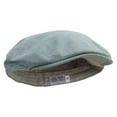 thumbnail image 3 of Gold Spade Shield Embroidered Big Size Men's Linen Ivy Cap - Slate XL-2XL, 3 of 5