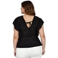 thumbnail image 3 of Blusa strech Roman Fashion tallas extras, 1778 (Negro) negro 38 Roman Fashion Blusa extra 1778, 3 of 7