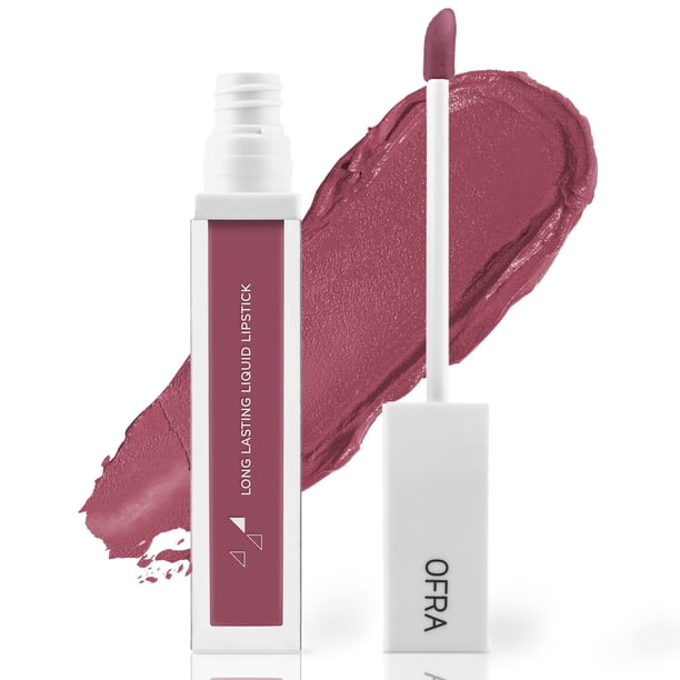 Lápiz labial líquido Ofra Charmed Pink Matte con subtonos malva