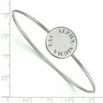 thumbnail image 2 of Sterling Silver Official Licensed Greek Sororities 7in Alpha Sigma Tau (???) Enameled Slip-on Bangle, 2 of 5