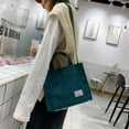 thumbnail image 4 of XMMSWDLA Corduroy Tote Bag, Large Messenger Bag Shoulder Anti Crossbody Zipper Bag Casual Work Shopping Women Corduroy Tote Bag Mothers Day Gifts for Mom Gym Bag, 4 of 6
