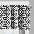 thumbnail image 5 of Ambesonne Geometric Valance & Curtain, Abstract Chevron Zigzag, 55"x36", Black and White, 5 of 6