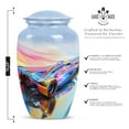 thumbnail image 2 of Prismatic Speed Illusion Car - Funeral Urns For Adult Ashes Men - Majestic Large Urn for Ashes - Adult Male Cremation Memorial 10 Inch, 2 of 5