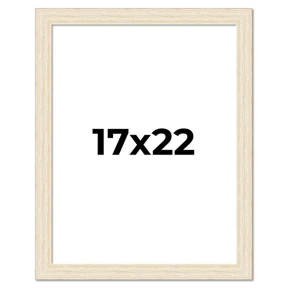 17x22 Frame White Real Wood Picture Frame Width 1.5 inches | Interior Frame Depth 0.5 inches | Barn