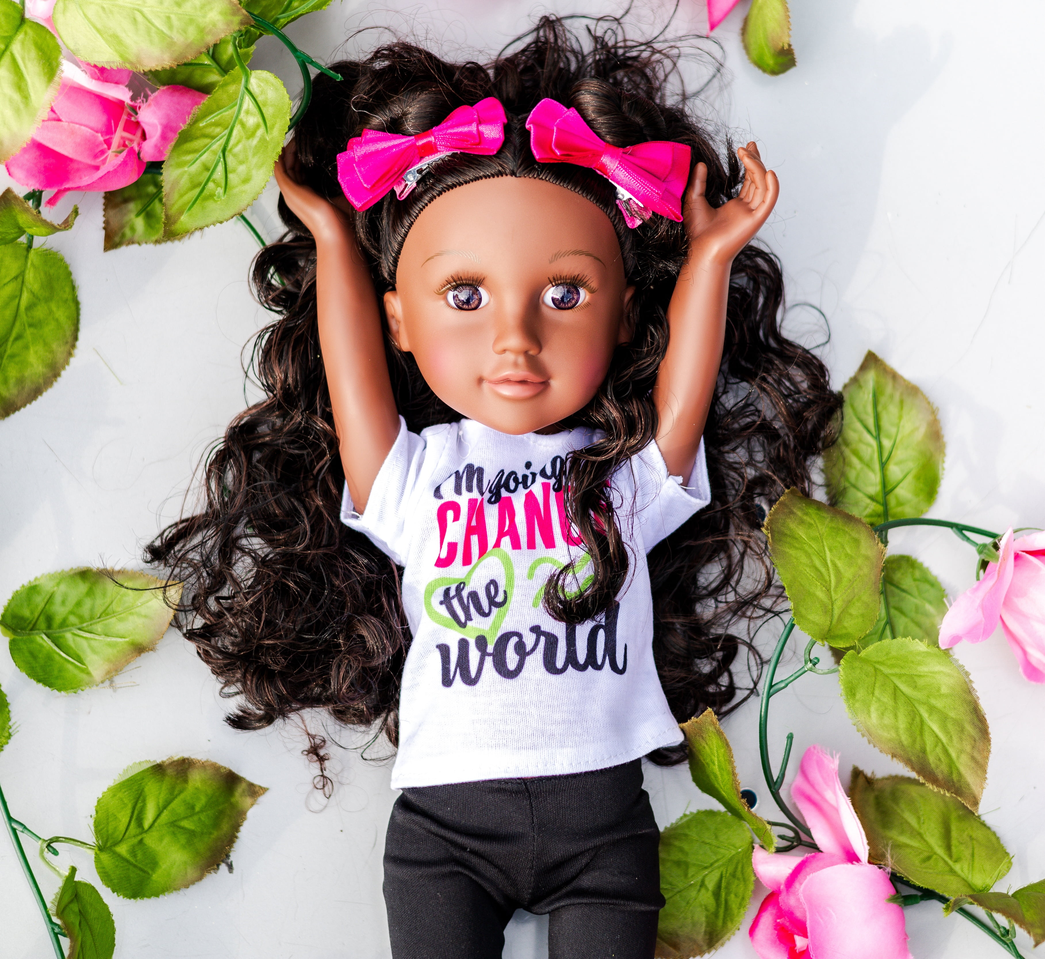 Early Affirmation Dolls Kyya Doll, 18 Inches Premium Talking Doll, African American, Black Hair