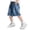 Blue02, variant on Boy's Baggy Jean Shorts with Pockets Trendy Wide Leg Knee Length Denim Short Summer Bottoms 3-15 Years