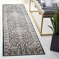 thumbnail image 3 of SAFAVIEH Lyndhurst Idella Floral Runner Rug, Anthracite/Teal, 2'3" x 12', 3 of 12