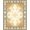 Champagne Tan Cream, Pattern 16, variant on ODIKA 8'x10' Washable Area Rug Non-Shedding, Easy Care, Cow Spotted Bold Patchwork Block Motif Border Abstract Inspired for King Size Bedroom Under Bed, Master Suite