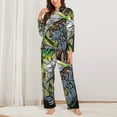 thumbnail image 2 of Sikiie fishing bass Pajamas Set Long Sleeve Sleepwear Womens Button Down Nightwear Pj Sets-XX-Large, 2 of 7