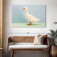 thumbnail image 3 of Elephant Stock White Duck Wall Art - Horizontal Canvas Wall Art - Living Room Wall Decor - Animal Canvas - Green And White Decor - 48" x 32", 3 of 8