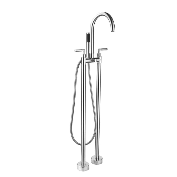 Eviva Alexa Free Standing Tub Filler in Chrome Finish Faucets