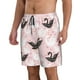 thumbnail image 2 of Balery Swan And Flowers2 Traje de Baño Estilo Hawaiano para Hombre, Shorts de Secado Rápido con Bolsillos-Small, 2 of 6