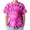 Pink, variant on Gbsyewxs Boys Shirts Short Sleeve Crew Neck Tie Dye Breathable Summer T Shirts For Kids Pink Size 3-4 Years