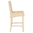 thumbnail image 3 of SAFAVIEH Tobie Rattan Counter Stool w/ Footrest, Natural White Wash, 3 of 11