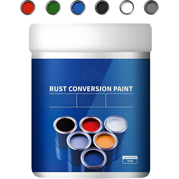 Weatherproof Rust Converter Paint for Metal, Change Rust to Paint Reconditioning, Rust Converter and Metal Primer, Rust Removal Converter Metallic Paint, Rust Conversion Agent