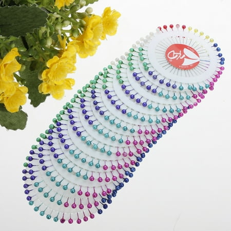 Crochet Flower Pins - On Clearance 480Pcs Pearl Sewing Straight Pins Multicolor Pearlized Head Pins for Weddings Corsage Dressmaking Jewelry Components Flower Decoration