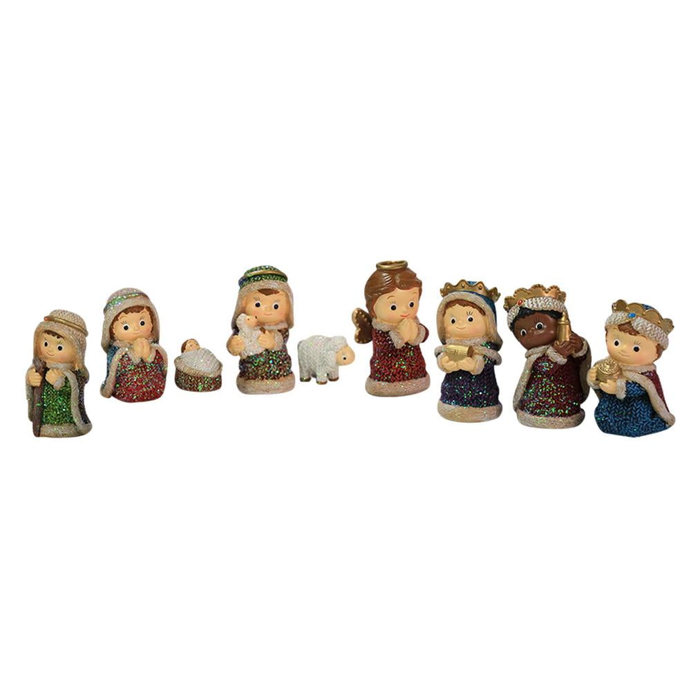 Lacyie Nativity Figurines Set, Christmas Nativity Scene Figurines